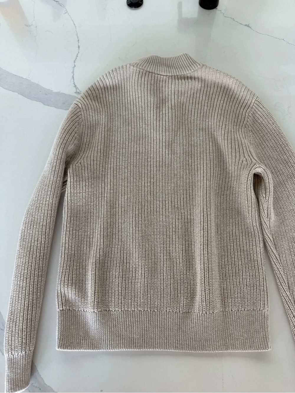 Boys Gap Half-Zip Sweater in Light Beige Size XL